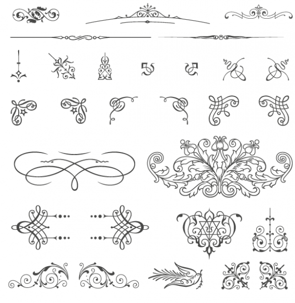 Decorative Ornaments Vector Elements - WeLoveSoLo