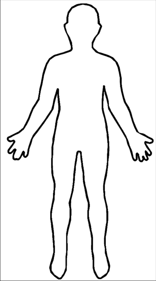 Outline Of Person Coloring Page - AZ Coloring Pages