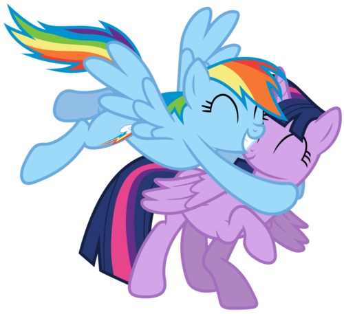 Rainbow Dash + Twilight Sparkle. MLP | Nerd/Geek: My Little Pony ...