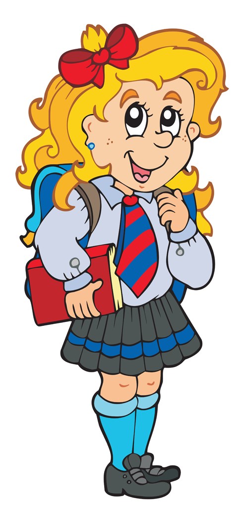 Different Cartoon school child image vector 03 | Vector People