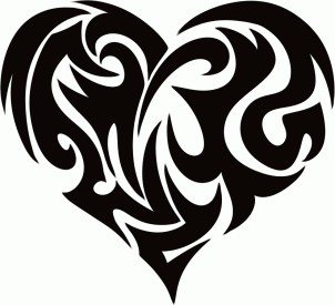 How to Draw a Tribal Heart Tattoo, Step by Step, Tribal Art, Pop ...