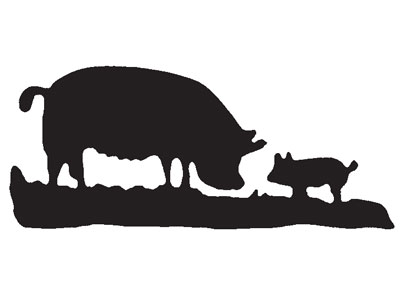 F. J. Brindley and Sons (Sheffield) Ltd. Pig silhouette