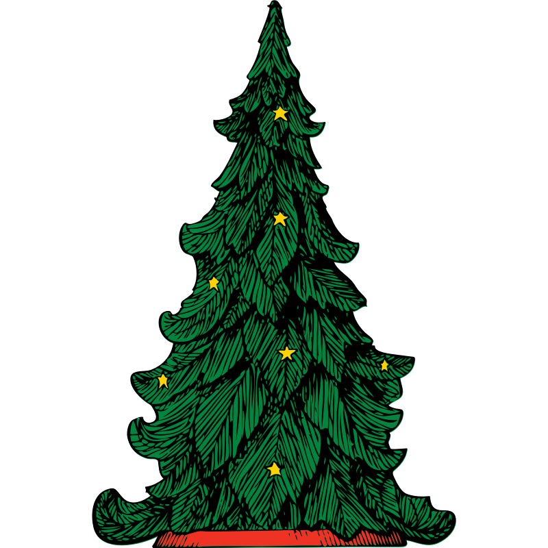 Clipart - Christmas tree