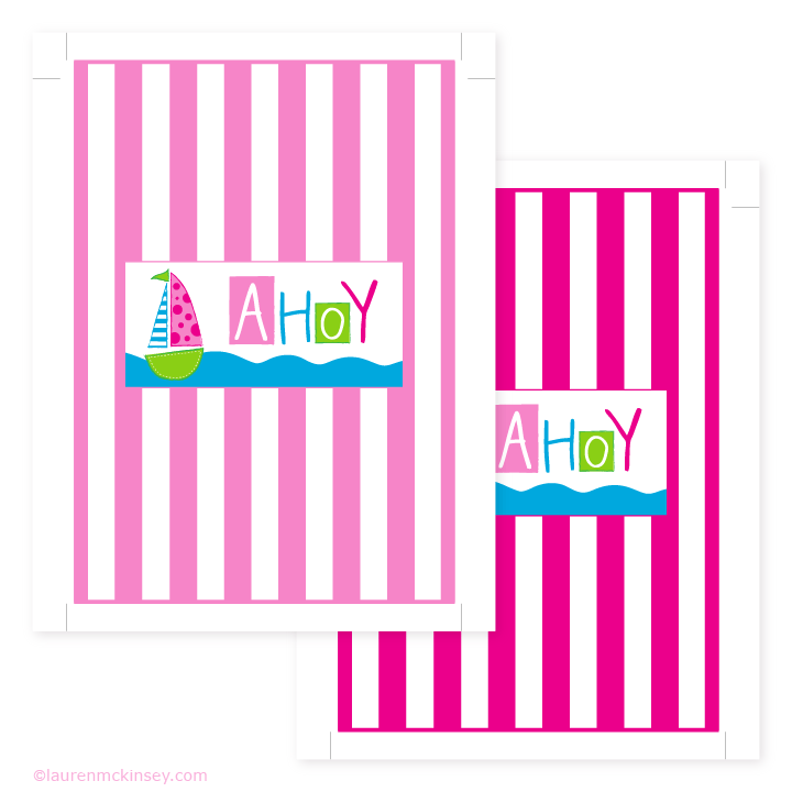 jumbo candy bar wrapper{sailboat birthday for girls} | Lauren ...