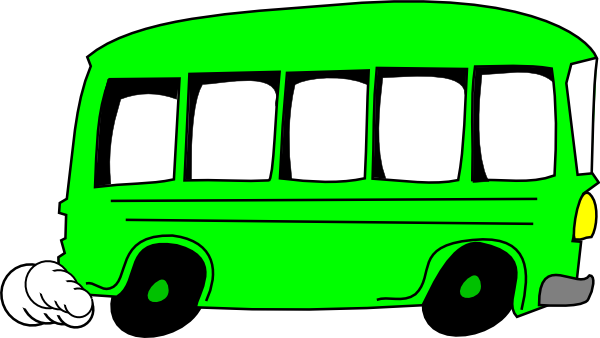 Green Bus clip art - vector clip art online, royalty free & public ...