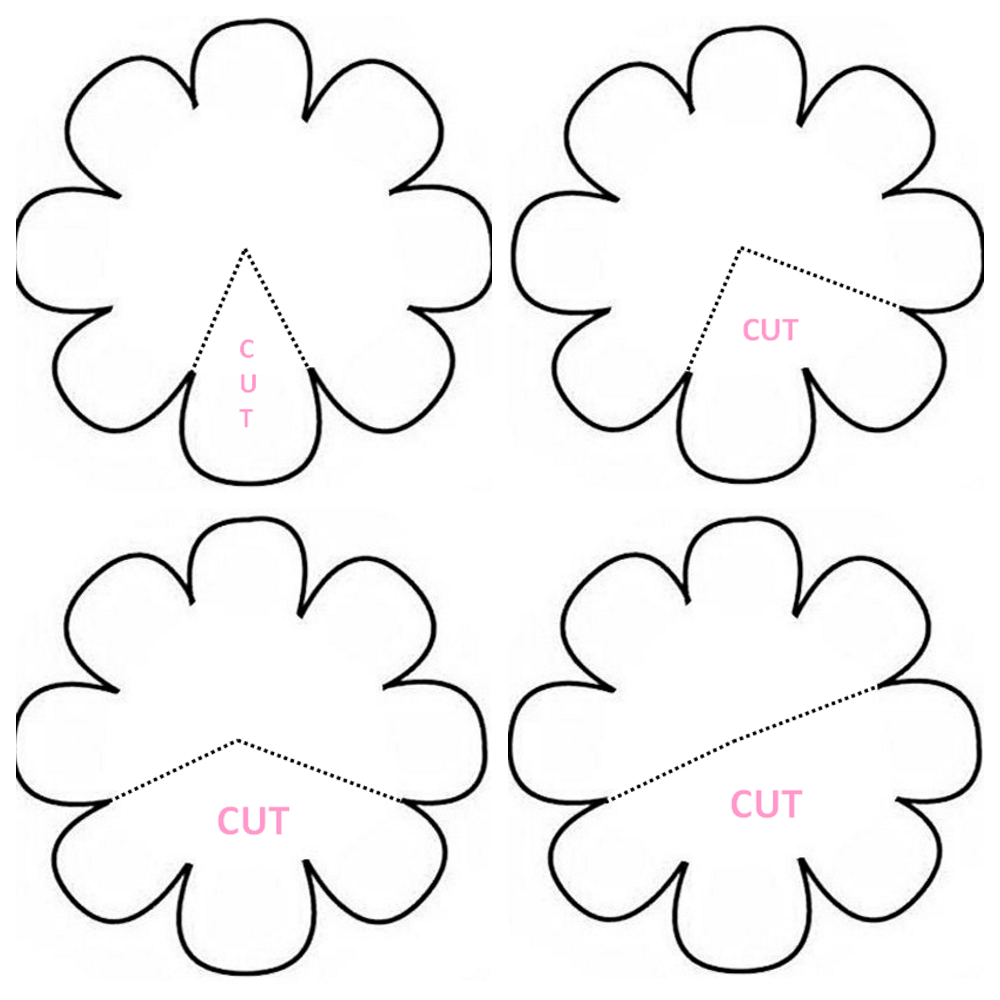 10 best paper flower templates printable free for free at printableecom ...