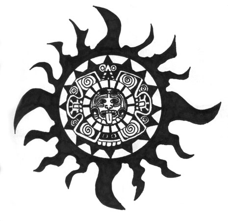 Aztec Flower Tattoo - ClipArt Best