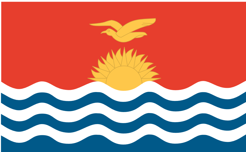 Kiribati Drapeau Bandiera Bandeira Flagga flagartist.com Flag Art ...