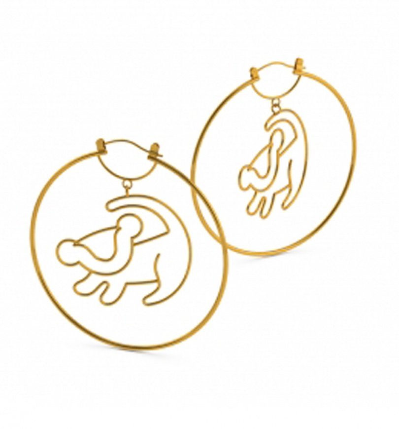 Gold_Plated_Simba_Outline_Lion ...