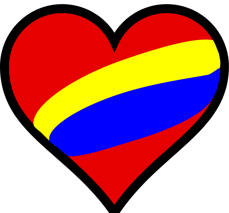 Colombia en el corazon Free Vector / 4Vector