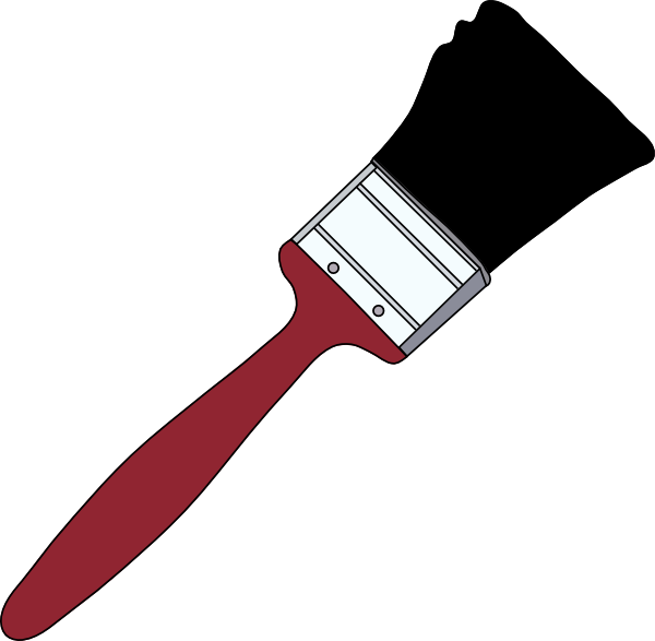 Tom Red Paintbrush clip art Free Vector / 4Vector