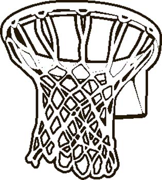 Basketball Hoop Clipart Black And White | Clipart Panda - Free ...