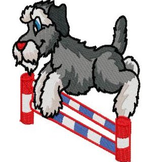 Agility Schnauzer 3 - $7.00 : SharSations Embroidery, Your ...