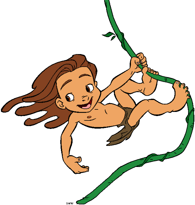 Disney Young Tarzan Clipart - Disney Clipart Galore