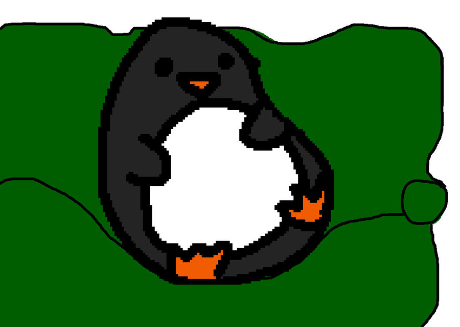Couch Potato Penguin by FawnduskXMintclaw on deviantART