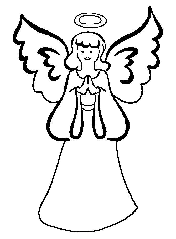angel coloring pages for preschool | The Coloring Pages