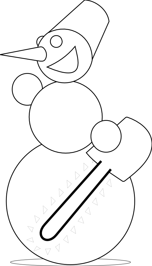 Snowman Butcher by Rones Xmas Christmas Coloring Book Colouring ...