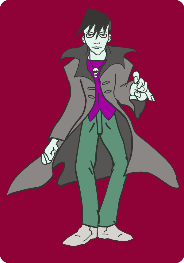 Punk Vampire - vector Clip Art