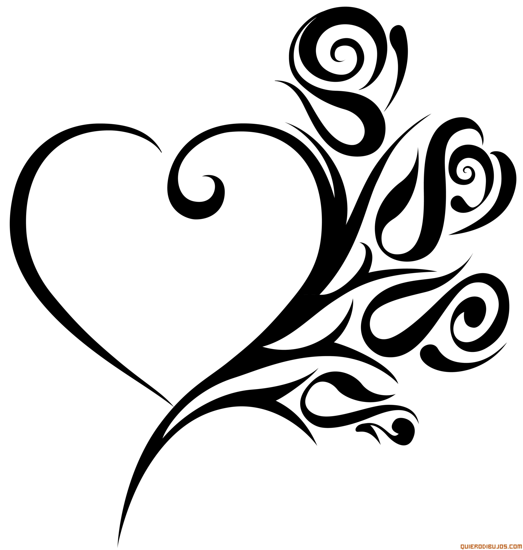 Dibujos tribales corazones - Imagui