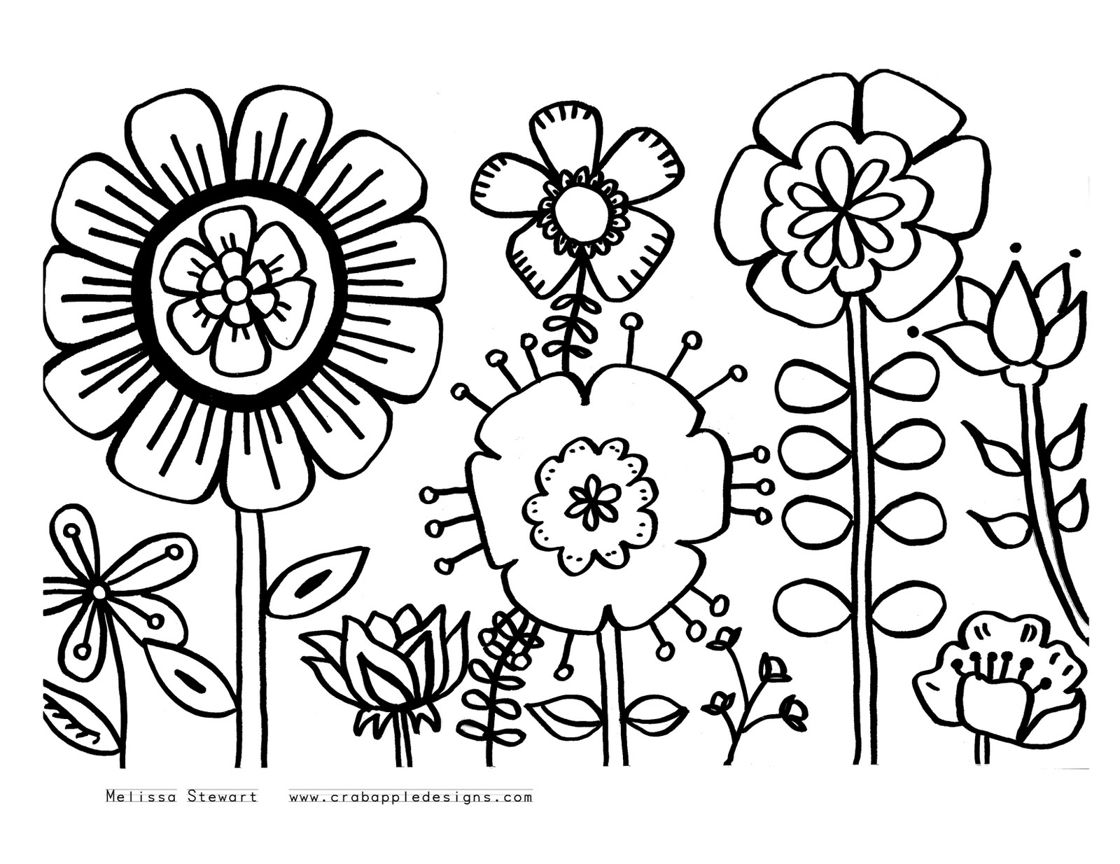 FLOWER COLORING PAGES | Coloring Pages