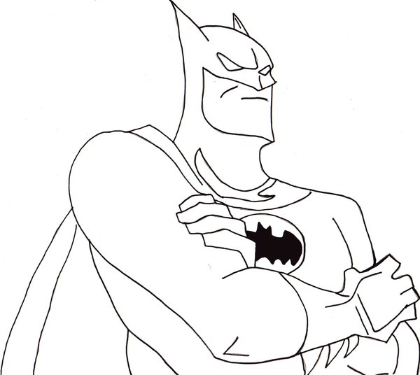 NEW BATMAN LINE DRAWING | Drawing Tips 2