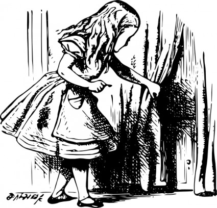 Alice in wonderland clip art Free vector for free download about ...