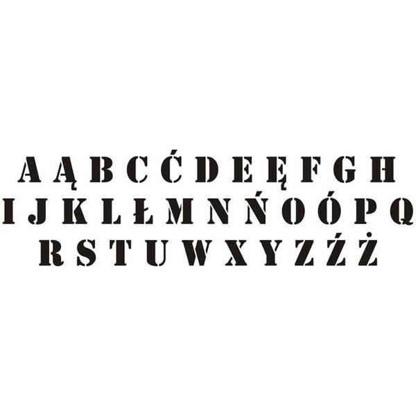 szablon alfabet wielkie litery - najtańsze sklepy internetowe
