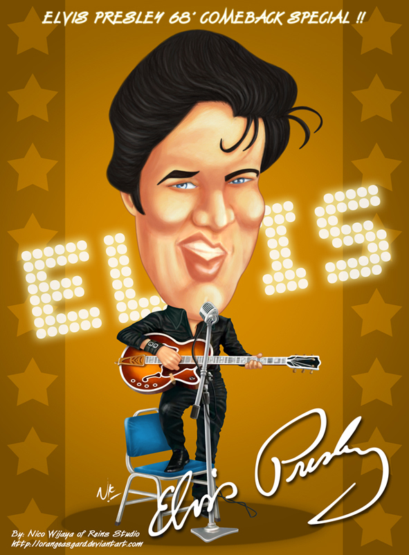 Elvis Cartoon - Elvis Presley Fan Art (12034005) - Fanpop