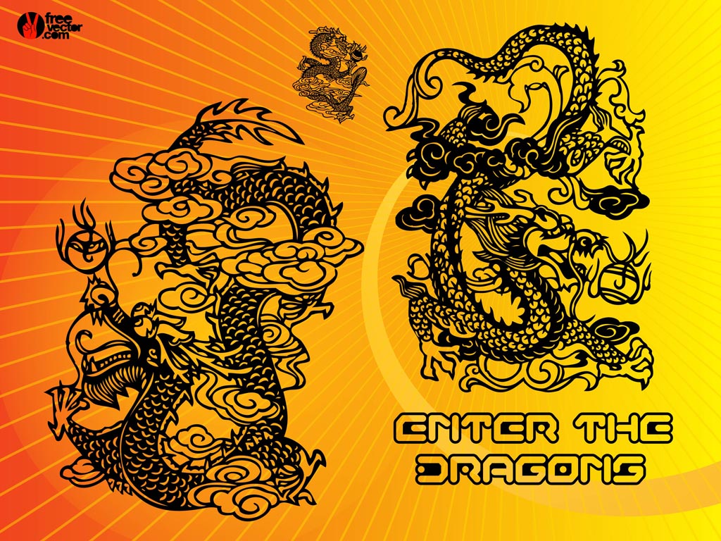 Free Dragons Vectors - 2. Page