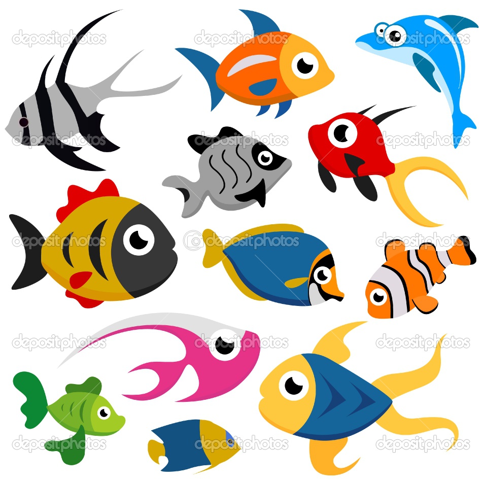Cute Cartoon Fish Clipart - Free Clipart