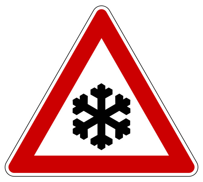 Snow Warning Sign - Pictures, Photos & Images of Weather - Science ...