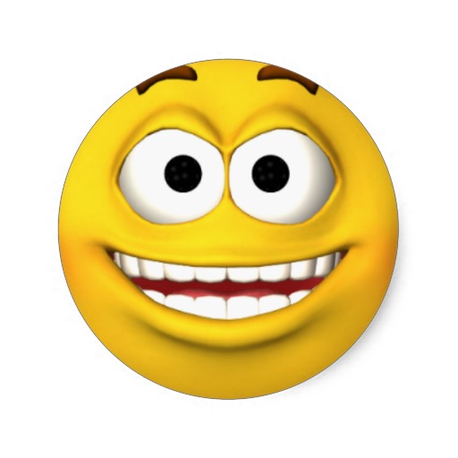 Excited Smiley Face Sticker | Zazzle