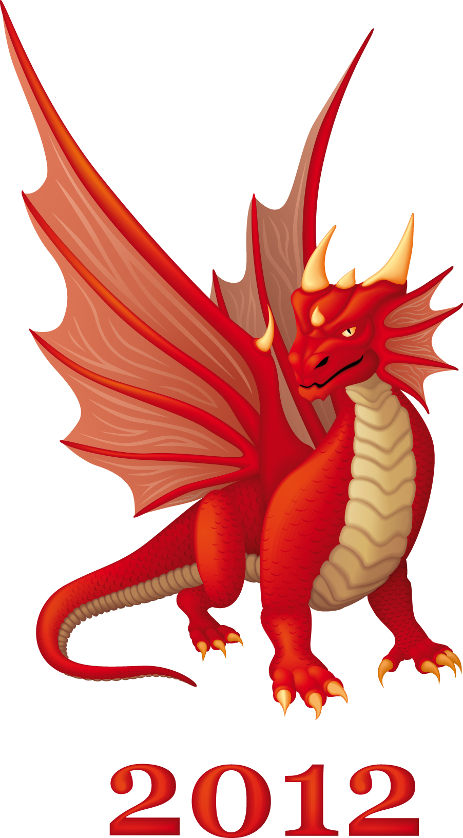 Cartoon dragon 02 vector Free Vector / 4Vector