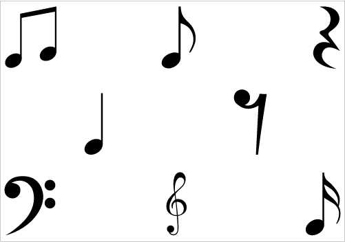 Free Music Notes Vector File - ClipArt Best