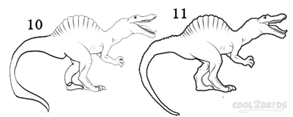 How To Draw a Dinosaur (Step by Step Pictures) | Cool2bKids