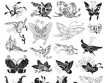butterfly drawing – Etsy