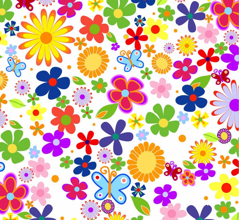 Spring Flowers Background Vector Graphic | Free Vector Graphics ...