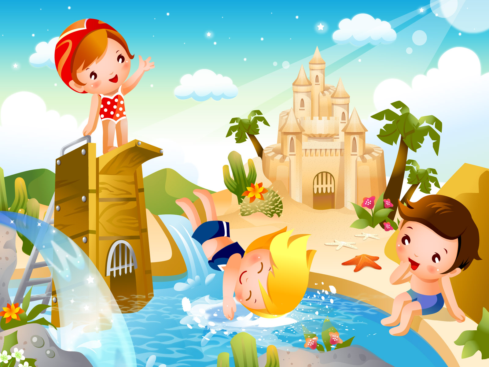 The second series of Children's Games 804 - Cartoon Vector - Vector