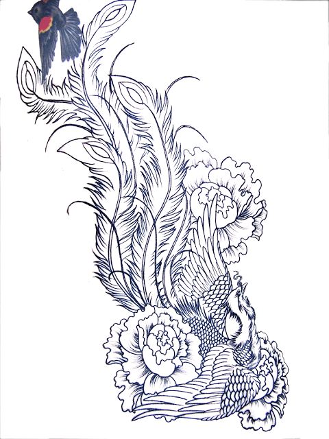 Tattoo Sleeve Stencil | phoenix free tattoos designs for women ...
