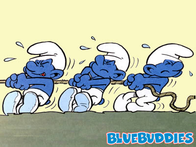 Color Smurfs Pictures Sleeping Smurf Papa Tiptoes at Night Smurf ...