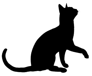 Silhouettes and outlines on Pinterest | Cat Silhouette, Silhouette ...