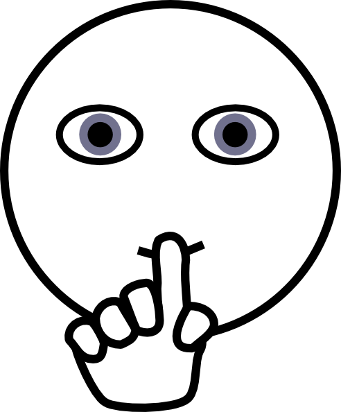 Quiet Clipart Black And White | Clipart Panda - Free Clipart Images
