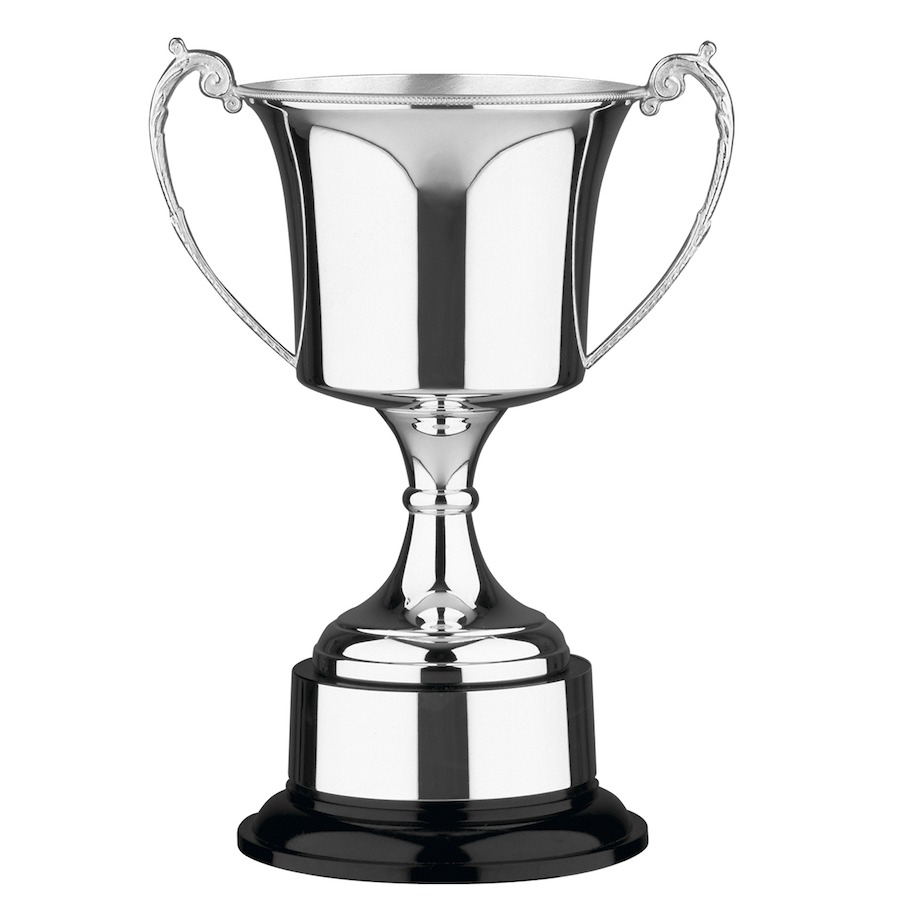 Nickel Plated Hand Made in Britain Studio Trophy Cup on Bakelite ...