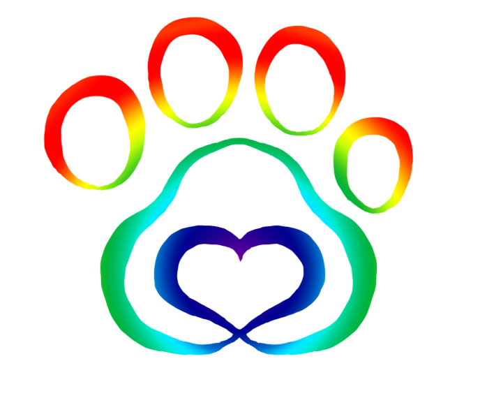 New Multi Color Paw Print Tattoo Sample | Tattoobite.com