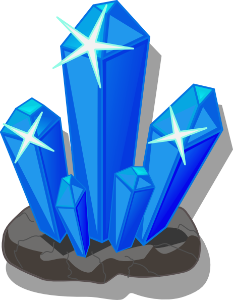 Crystals clip art - vector clip art online, royalty free & public ...