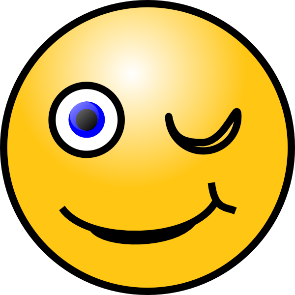 Wink Smiley clip art - vector clip art online, royalty free ...