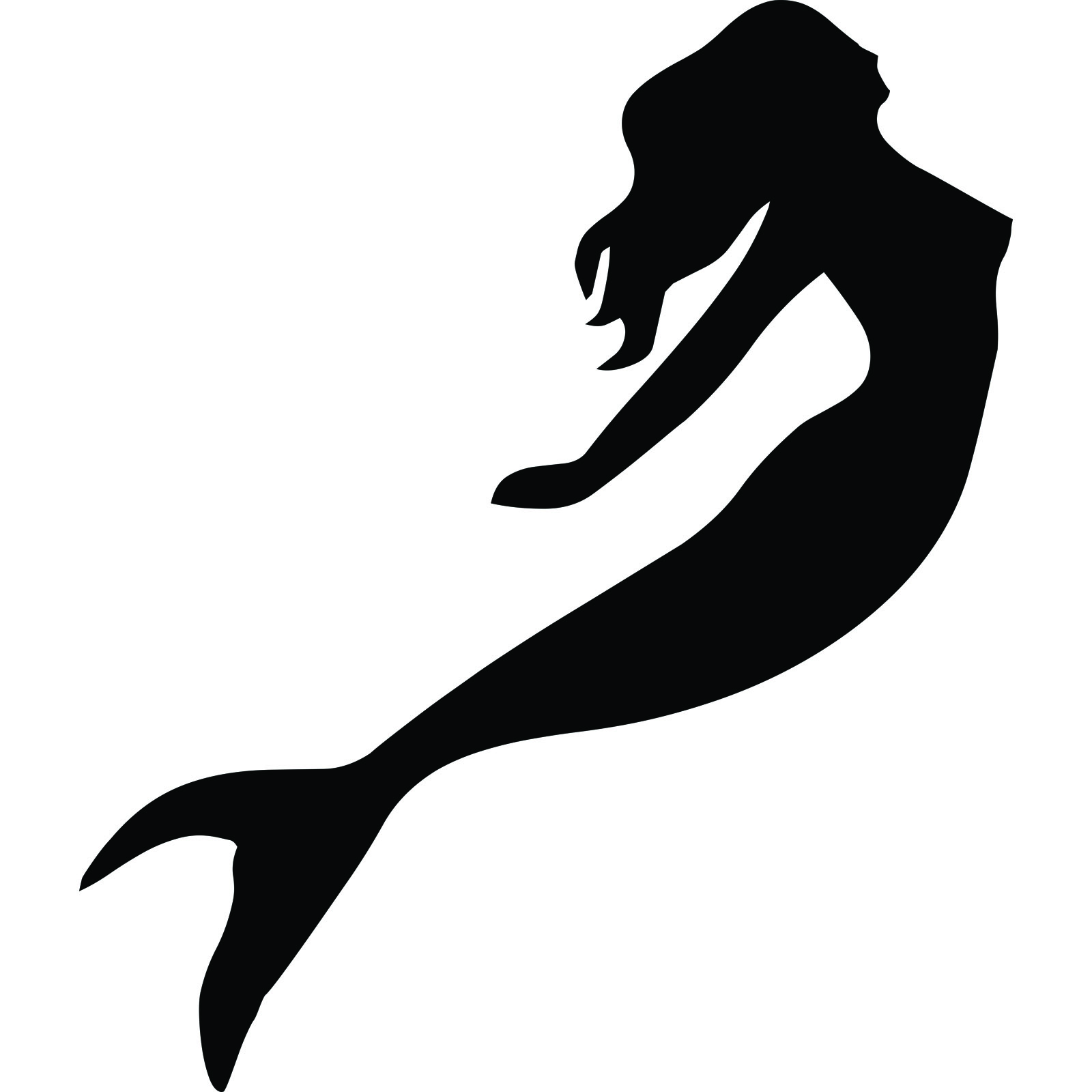 Black Mermaid Silhouette | Clipart Panda - Free Clipart Images