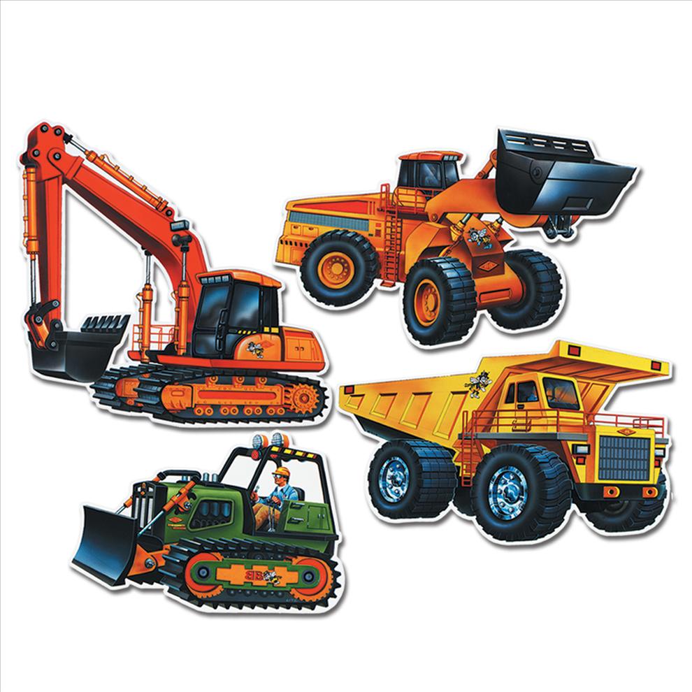 Construction Vehicle Cutouts | PartySuppliesDelivered