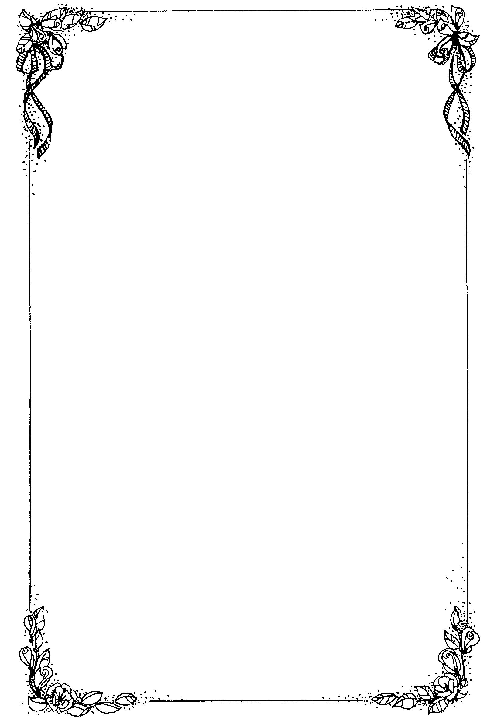Thanksgiving Border Clip Art Black And White - Gallery