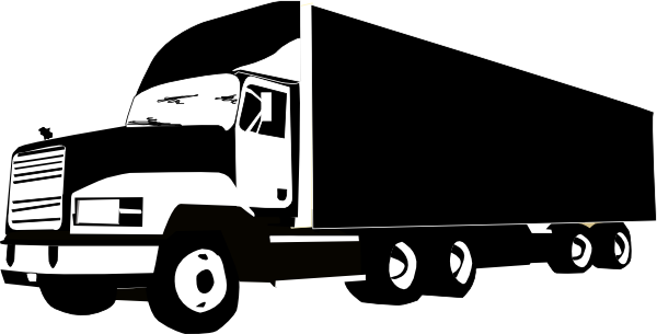 Truck Silhouette clip art - vector clip art online, royalty free ...
